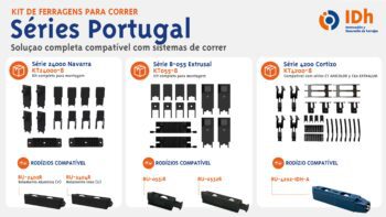 Herrajes para ventanas de aluminio 8 KITS CORREDERAS IDh PORTUGAL 11zon
